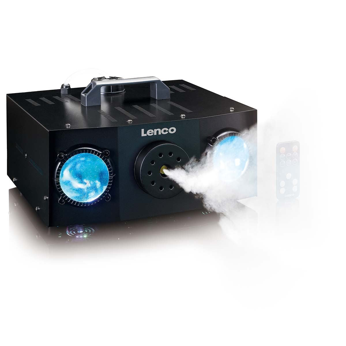 Lenco LFM-220BK | 2-in-1 Party Machine | Dual-matrix RGB Lighting | Fog Machine