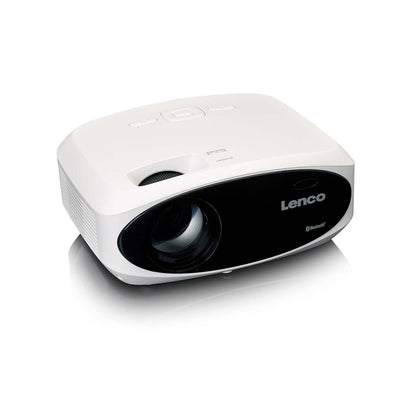Lenco Full HD 1080P LCD projector with Bluetooth White