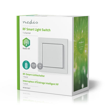 Nedis RF Single Wall Switch | 433 MHz Remote Operation | White