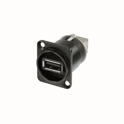 Neutrik Reversible USB 2.0 gender changer (type A and B), black D-housing