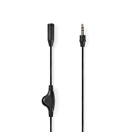 Nedis Stereo Audio Cable | 3.5 mm Male | 3.5 mm Female | Nickel Plated | 1.00 m | Round | Box