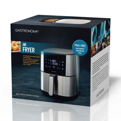 Gastronoma 18290007 | Hot Air Fryer 8L | Stainless Steel / Black