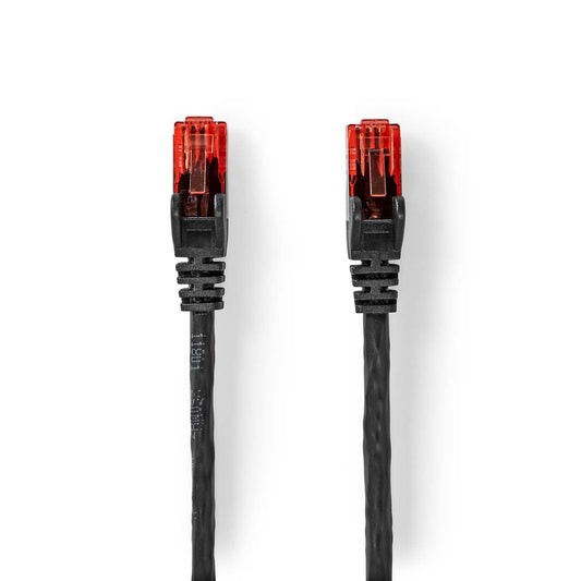 Nedis CAT6 Network Cable | RJ45 Male | RJ45 Male | U/UTP | 50.0 m | Outdoor | Round | PE | Black | Label