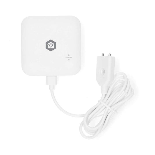 Nedis SmartLife Water Detector | Wi-Fi | Battery Powered | Extension included | Max. battery life: 24 Months | 80 dB | White