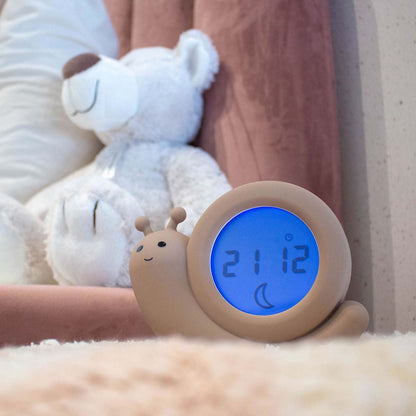 Alecto BC110BE SIMON | Sleep Trainer & Night Lamp Light / Alarm Clock - Taupe