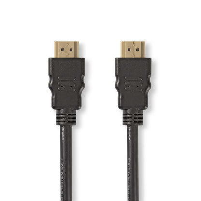 Nedis High Speed HDMI™ Cable with Ethernet | HDMI™ Connector | HDMI™ Connector | 4K@60Hz | ARC | 18 Gbps | 1.50 m | Round | PVC | Black | Label