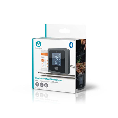Nedis BTKAT10GY | SmartLife Meat / BBQ Probe Thermometer | Bluetooth | 2 Probes