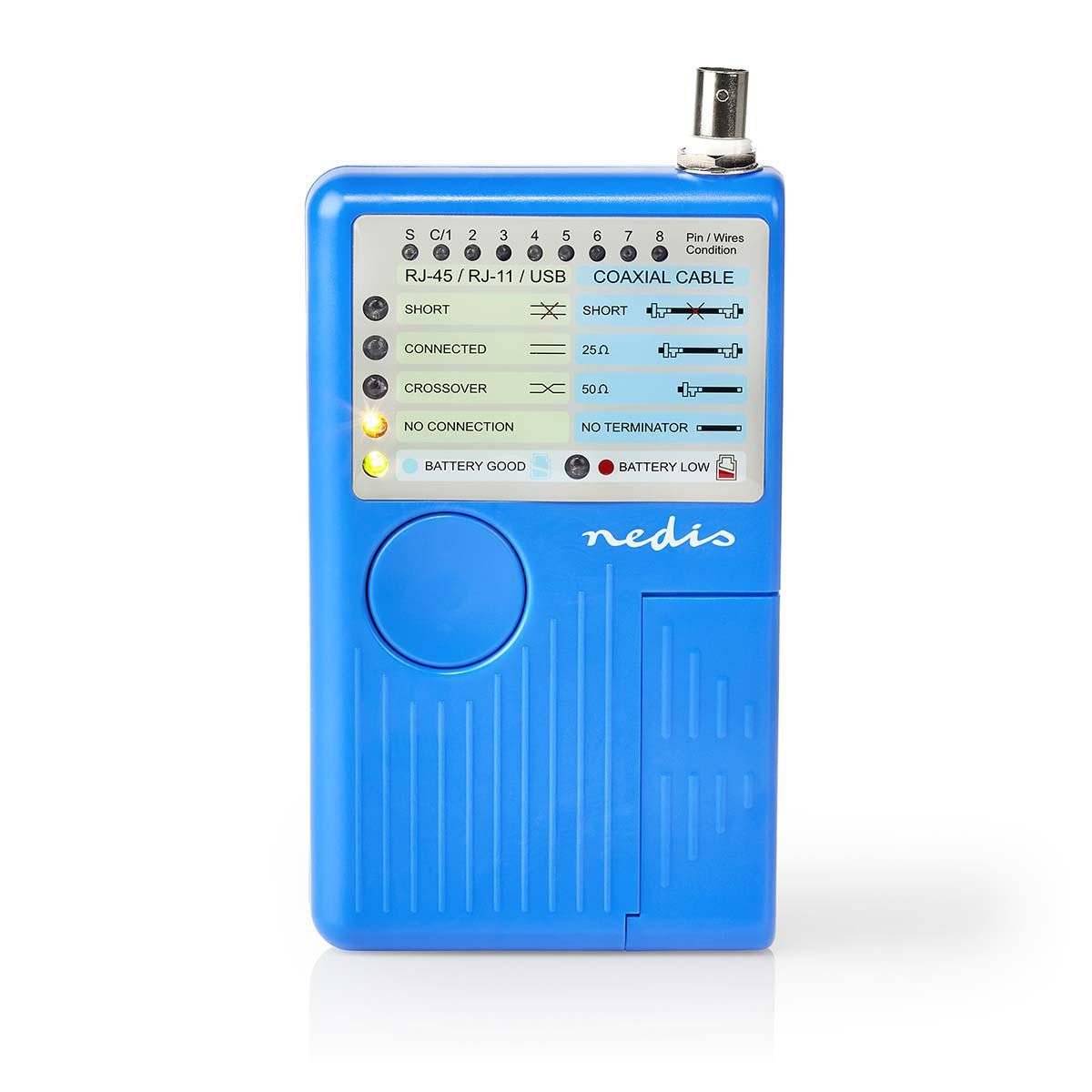 Nedis LAN measuring instrument | Wired | 180 m | LED indicator | Battery Powered | 86.346.542