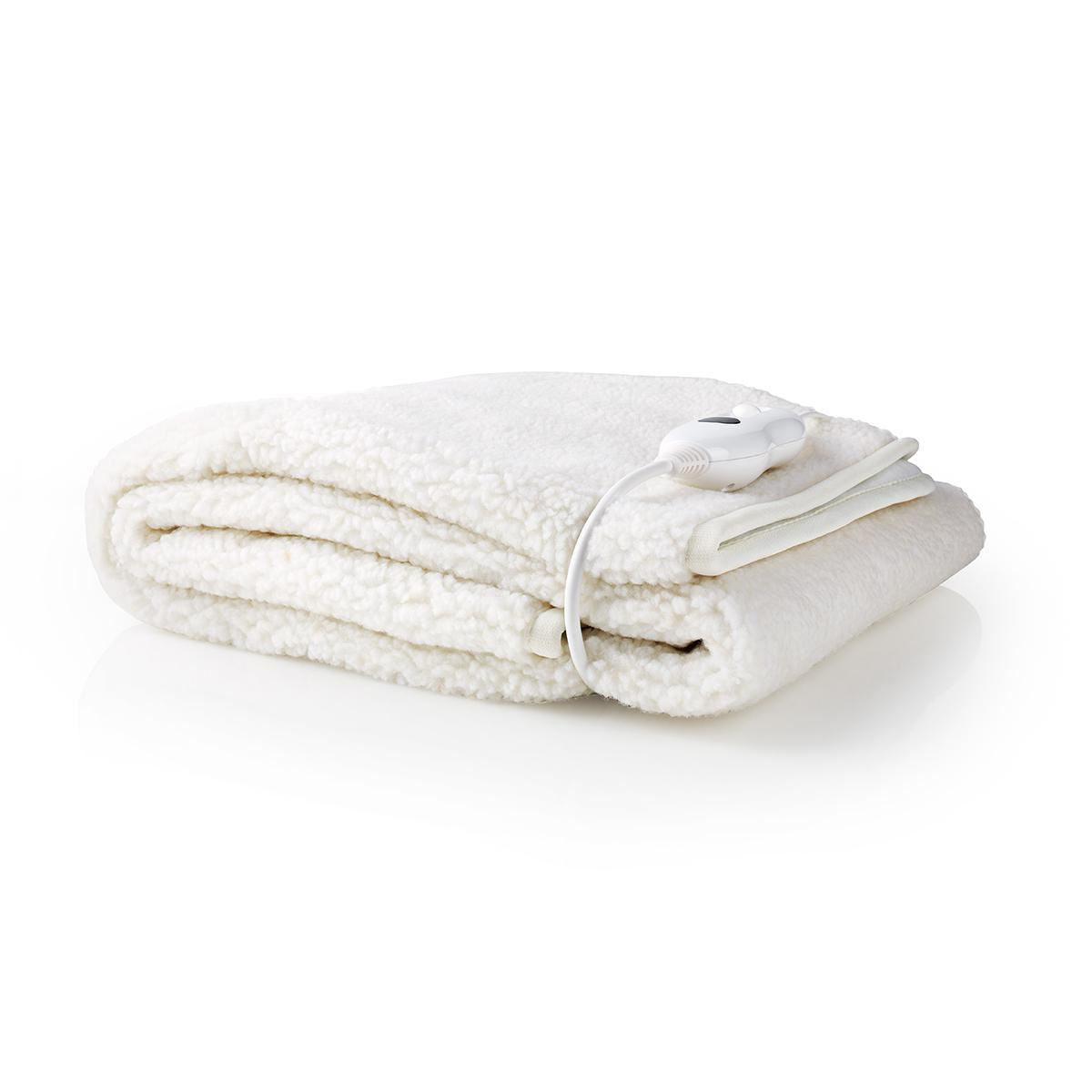 Nedis Electric Blanket | Underblanket | 1 Person | 150 x 80 cm | 3 Heat Settings | Washable | Overheating protection | Polyester / Synthetic