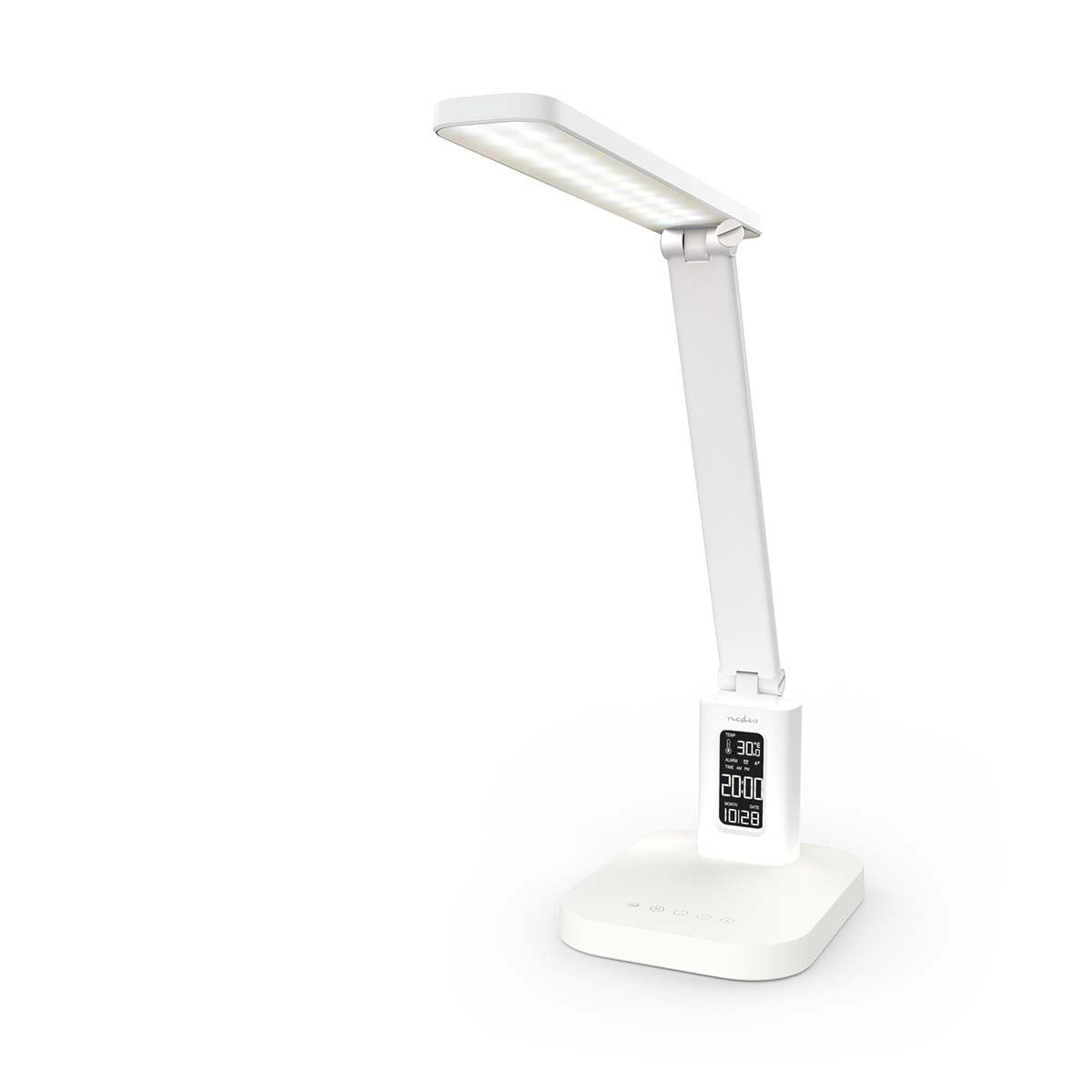 Nedis LTLRC10WT | LED Desk Lamp | Dimmable | 3 Light Modes | 220 lm | Rechargeable | Dimmer - On Product | White