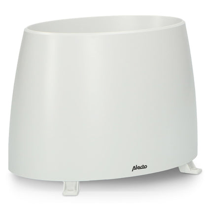 Alecto WS3875 | 6-in-1 Weather Station | Indoor and Outdoor Temperature, Forcast, Wind, Pressure, Humidity, Rain & More | Outside Wireless sensor | Black