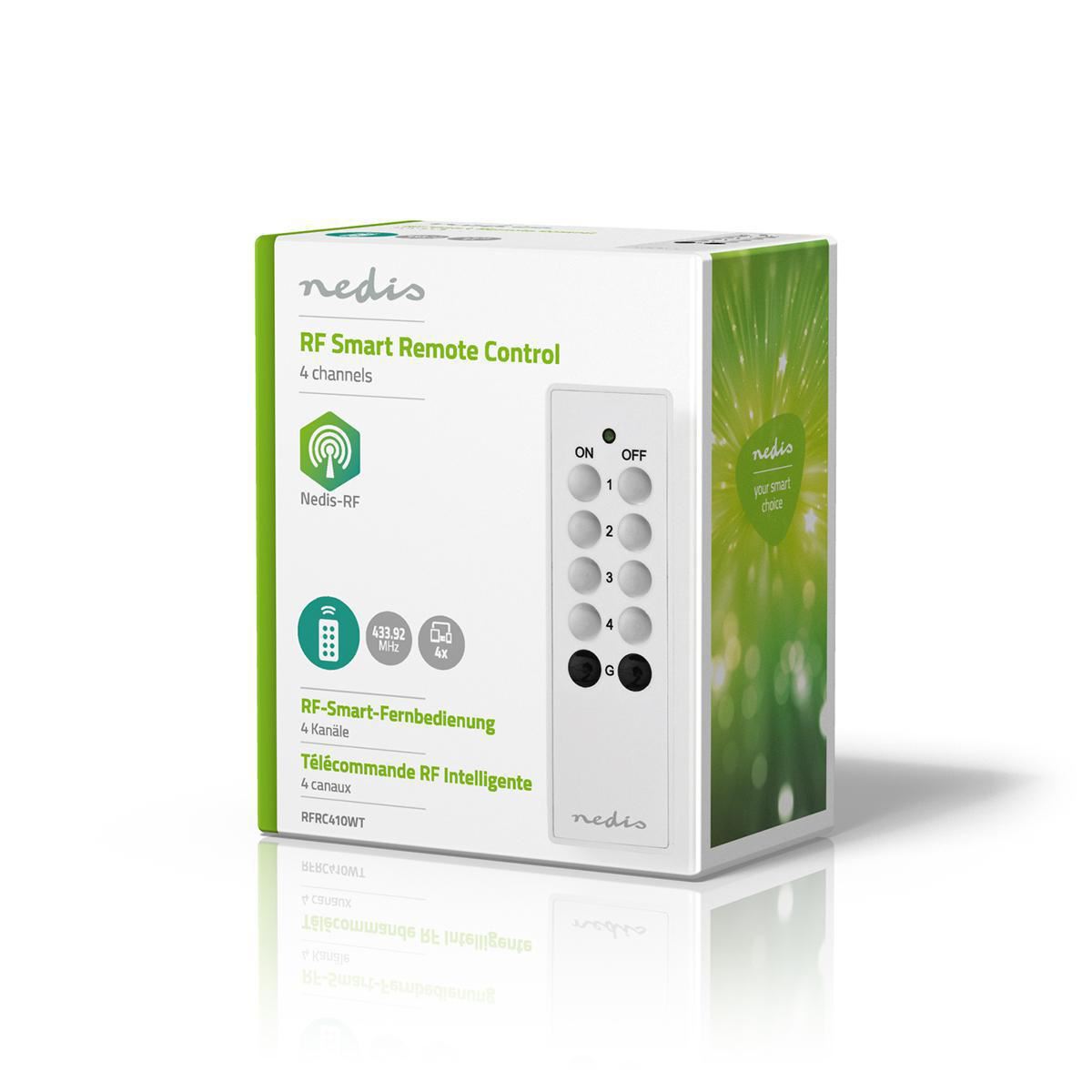 Nedis RF Smart Remote Control | 4 Channels | Programmable buttons