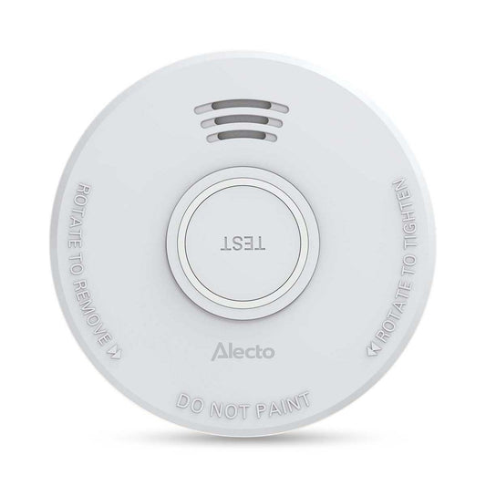 Alecto SD110 Smoke detector with Hush Button | >85 dB | Battery Powered | EN14604:2005/AC:2008 | White |2 Pack