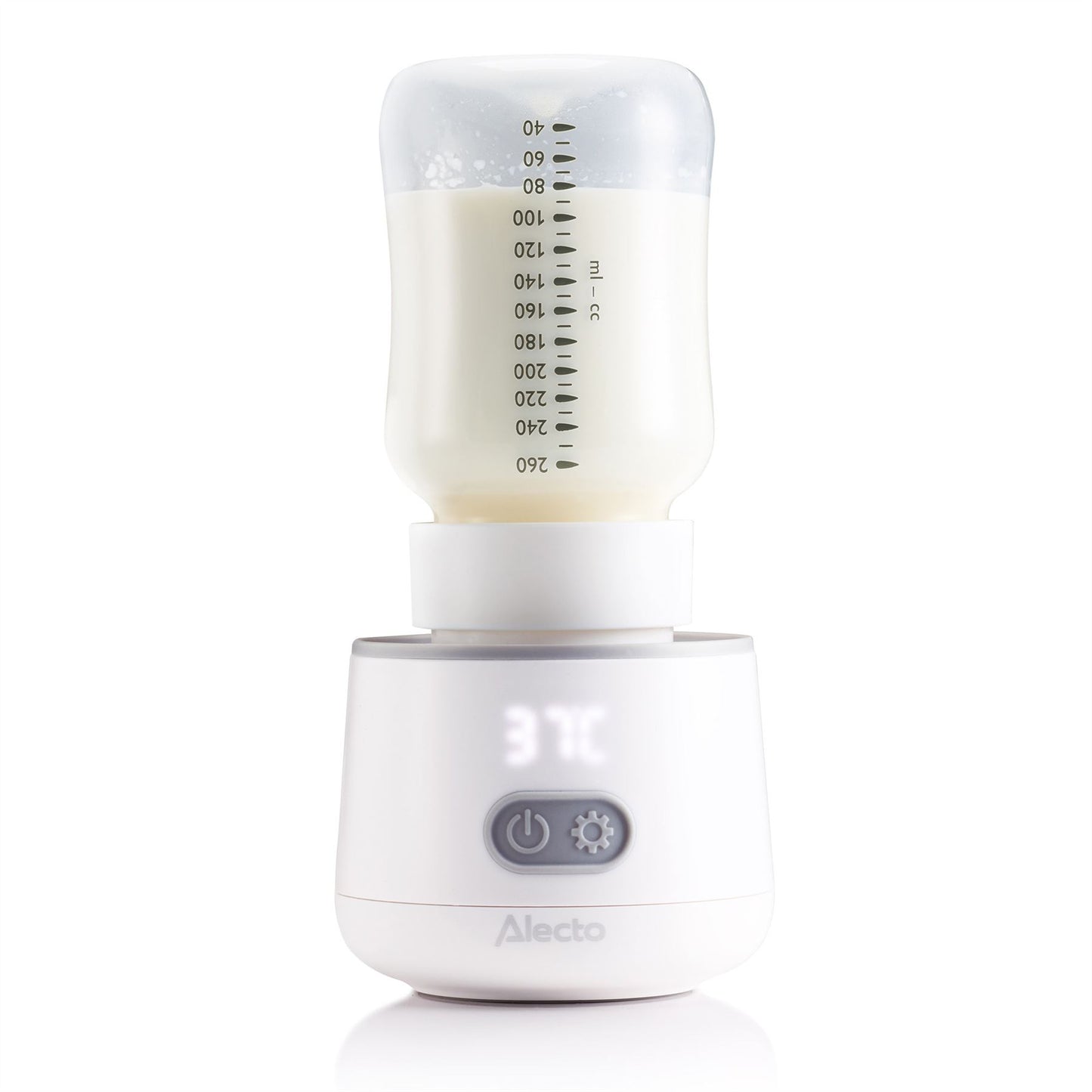Alecto BW1000 | Portable Baby Bottle Warmer | Travel and On-the-Go Use | Compatible with most Baby Bottles - White