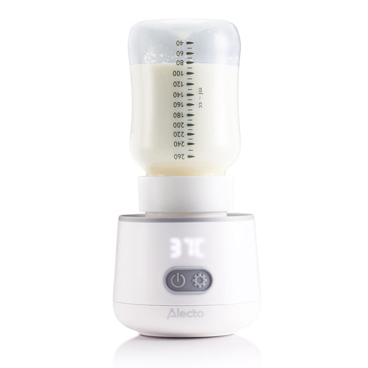 Alecto BW1000 | Portable Baby Bottle Warmer | Travel and On-the-Go Use | Compatible with most Baby Bottles - White