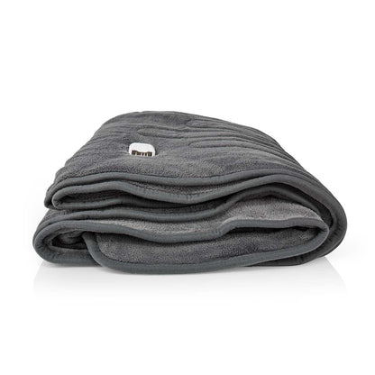Nedis Electric Blanket | Overblanket | 1 Person | 200 x 180 cm | 9 Heat Settings | Washable | Overheating protection | Digital control | Fleece
