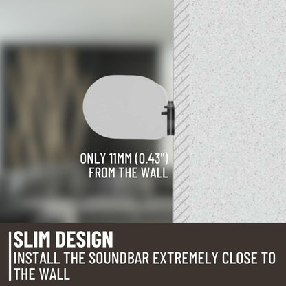 Nedis Soundbar Mount | Compatible with: Sonos® Arc™ | Wall | 10 kg | Fixed | ABS / Steel | Black