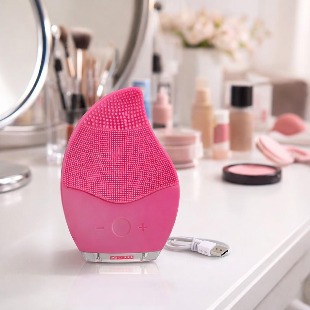 MELISSA 16700022 | Silicone Sonic Facial Cleanser | Pink