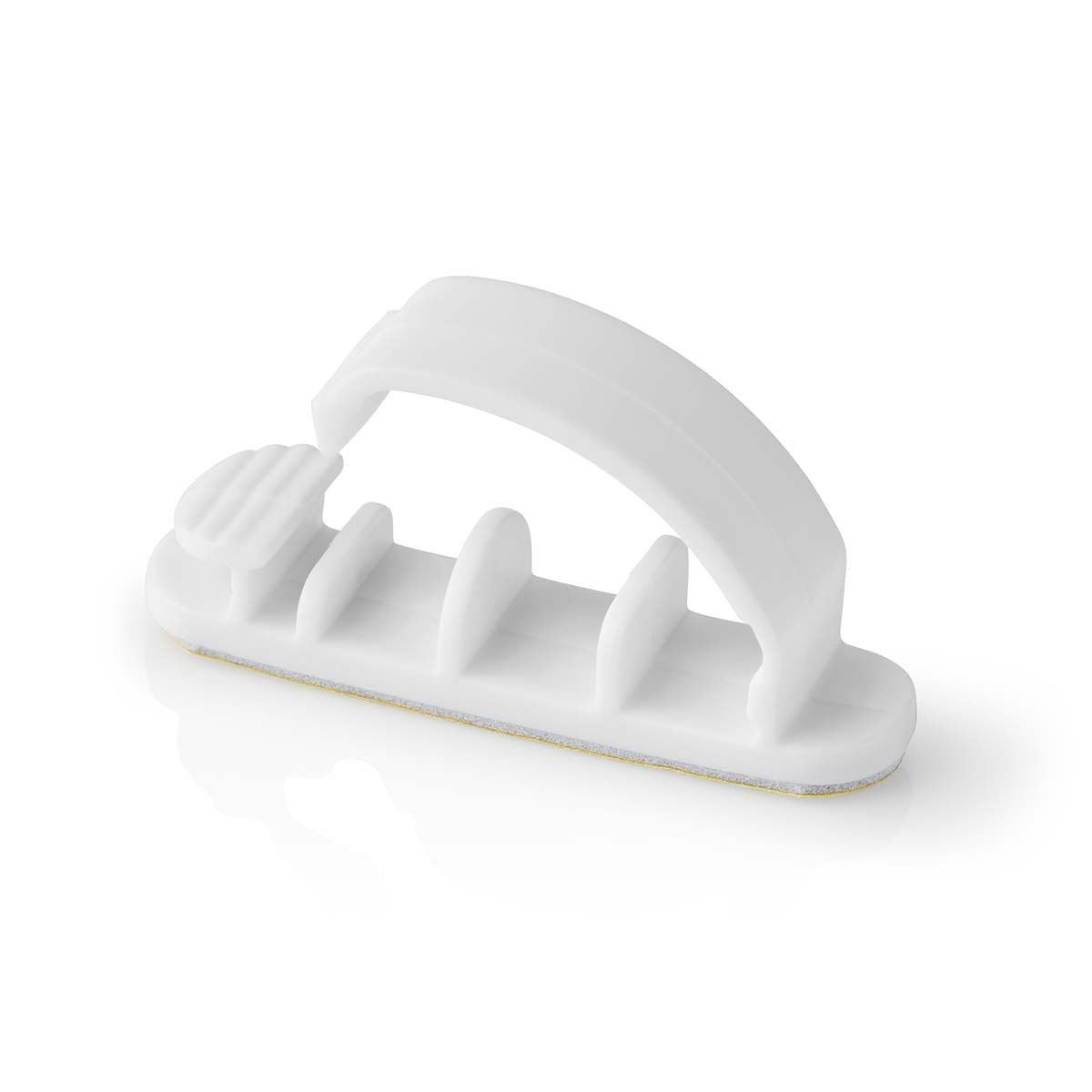 Nedis CMGC22033WT | Cable Management | Cable Clip | Locked | 3 pcs | Number of slots: 3 Slots | Maximum cable thickness: 7.5 mm | Polypropylene | White