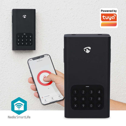 Nedis SmartLife Key Box | Key Safe | Bluetooth® | Outdoor | Key Lock | IPX5 | Black