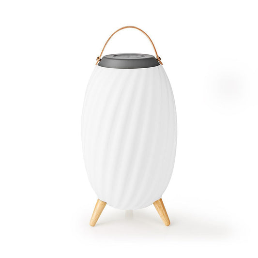 Nedis Bluetooth® Speaker with Mood Light | 6 hrs | Ambiance Design | 60 W | Mono | RGB / Warm White | IPX5 | Linkable | Grey / White