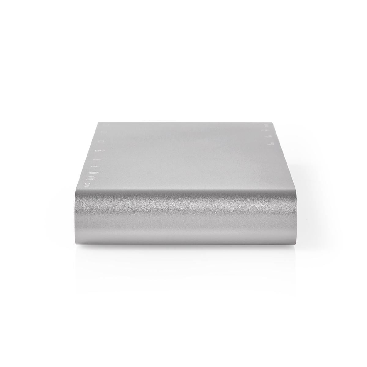 Nedis USB Docking Station | USB 3.2 Gen 1 | USB-C™ Male | DisplayPort Female / HDMI™ Output / RJ45 Female / VGA Female / 2x 3.5 mm Female / 2x USB-C™ / 4x USB-A | 0.20 m | Round | Nickel Plated | Braided / Nylon | White | Window Box with Euro Lock