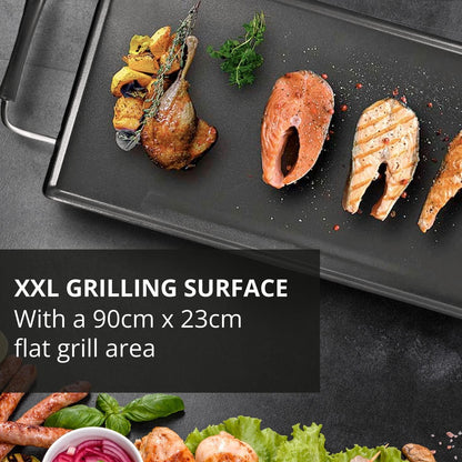 Nedis Teppanyaki Table Grill | Baking surface ( l x w ): 90 x 23 cm | 5 Heat Settings