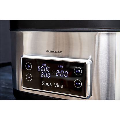 Gastronoma Sous Vide Vacuum Cooker with LCD Timer | 7.6L | 700W | Black / Stainless Steel