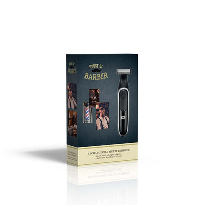 MELISSA Rechargeable Beard and Body Trimmer with Ultra-thin Razor | 4 Spacer Combs  | Black