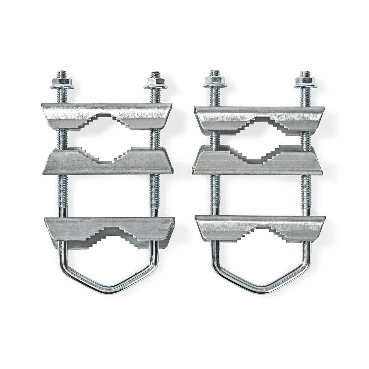 Nedis Satellite Mast Clamp | Diameter range: 40 - 60 mm | Steel | Silver