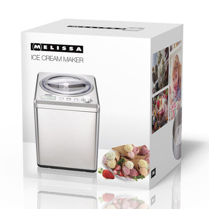 MELISSA 2L Ice Cream Maker | LCD Screen | 180W | Brushed Stainless Steel