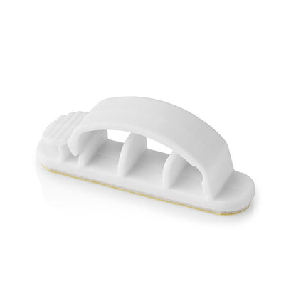 Nedis CMGC22033WT | Cable Management | Cable Clip | Locked | 3 pcs | Number of slots: 3 Slots | Maximum cable thickness: 7.5 mm | Polypropylene | White