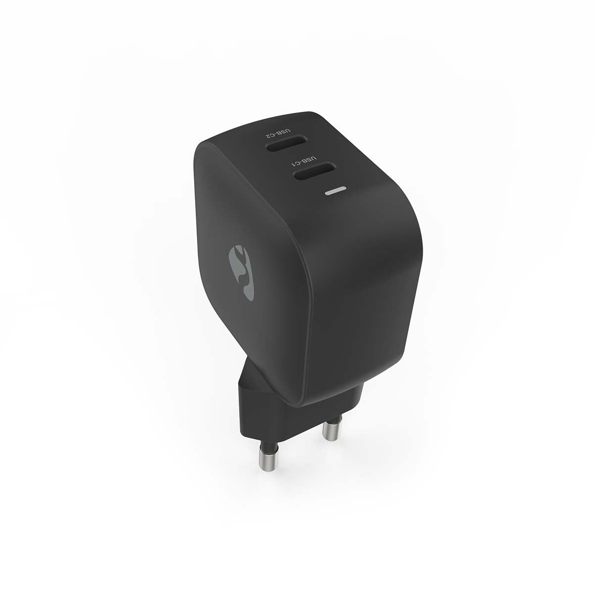 Nedis Wall Charger | 45 W | GaN | PD3.0 | Quick charge feature | 2.25 / 3.0 A | Number of outputs: 2 | 2x USB-C™ | Automatic Voltage Selection | Black