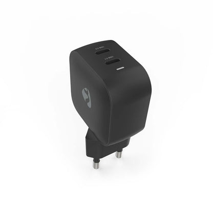 Nedis Wall Charger | 45 W | GaN | PD3.0 | Quick charge feature | 2.25 / 3.0 A | Number of outputs: 2 | 2x USB-C™ | Automatic Voltage Selection | Black