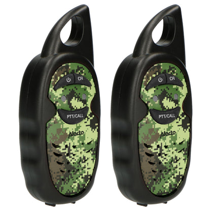 Alecto Walkie-Talkie Set | 2 Handsets | Up to 3 km | Frequency channels: 3 | PTT | up to 3 Hours | Camouflage