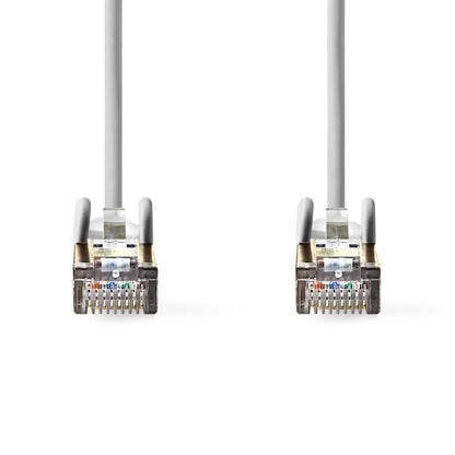 Nedis CAT5e Network Cable | SF/UTP | RJ45 Male | RJ45 Male | 1.00 m | Round | PVC | Grey | Envelope