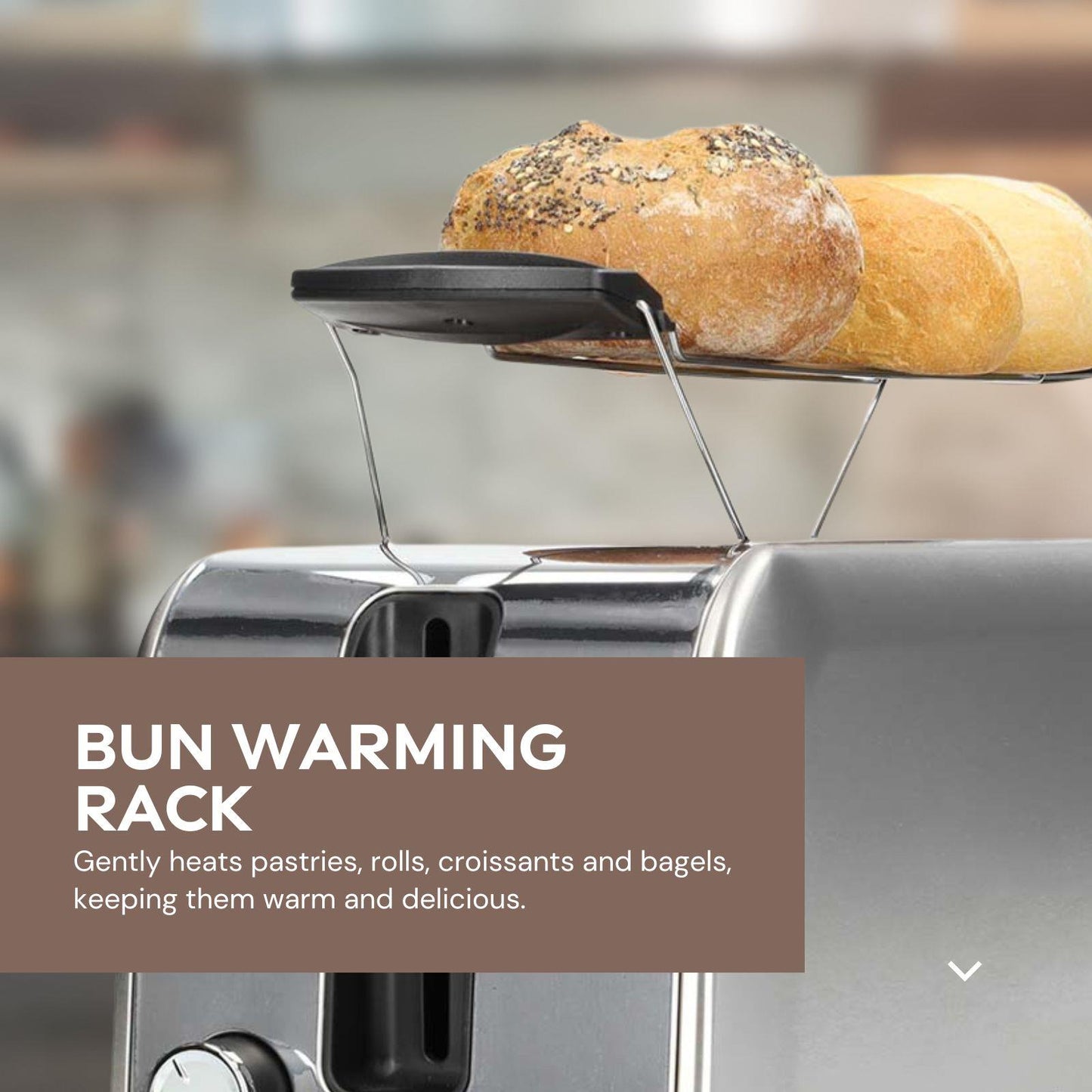 Nedis Toaster | 4 Bread Slices | 2 Long Slots | Browning levels: 7 | Defrost feature | Aluminium / Silver