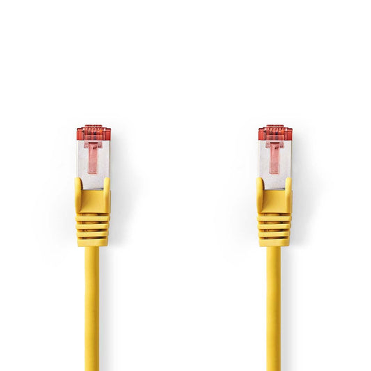 Nedis CAT6 Network Cable | RJ45 Male | RJ45 Male | S/FTP | 15.0 m | Round | LSZH | Yellow | Label