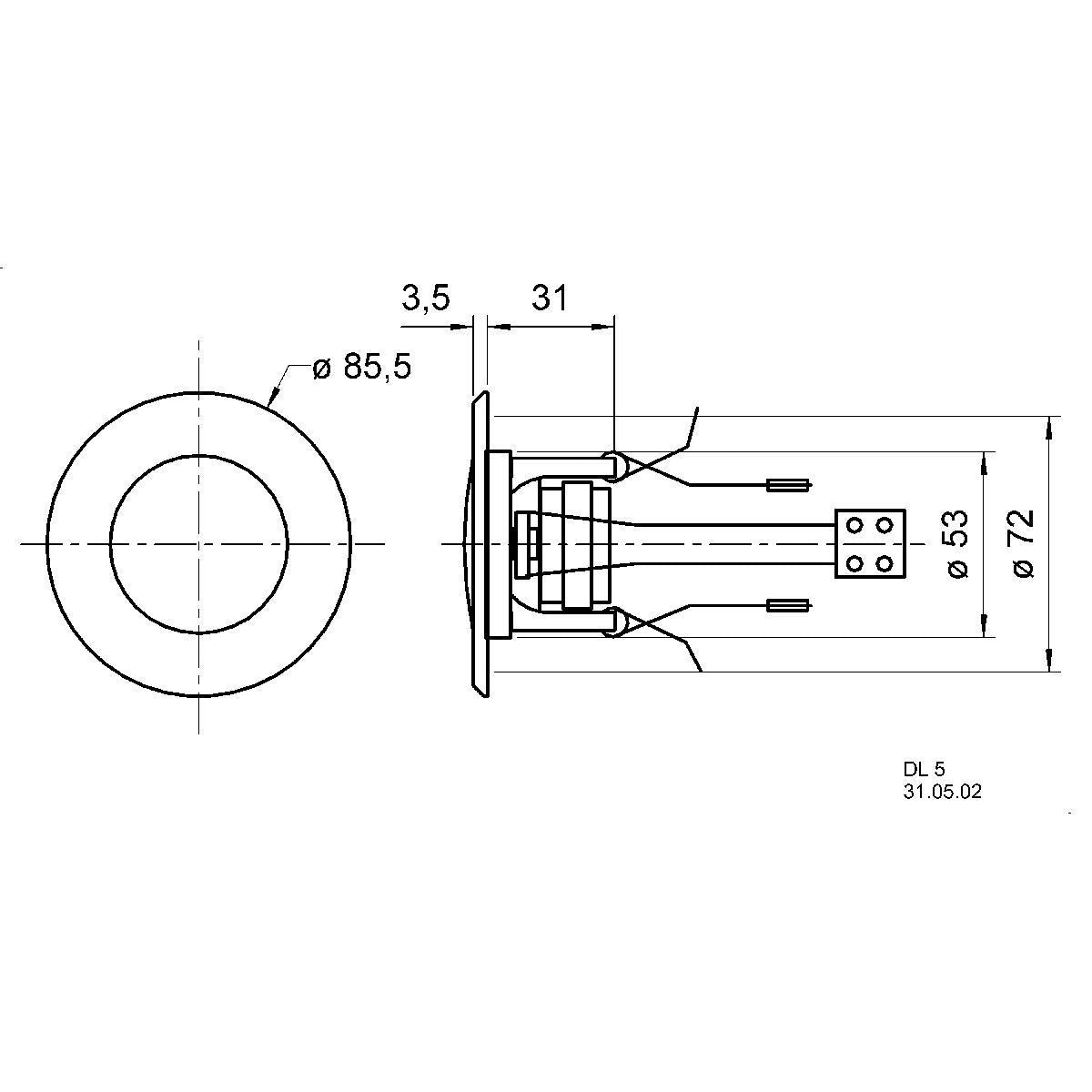 Visaton DL 5 - 8 Ohm - 5 cm (2") ceiling speaker