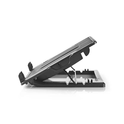 Nedis Notebook Stand | Number of fans: 2 | USB Powered | Number of angles: 4 | 18 " | 1200 rpm | LED
