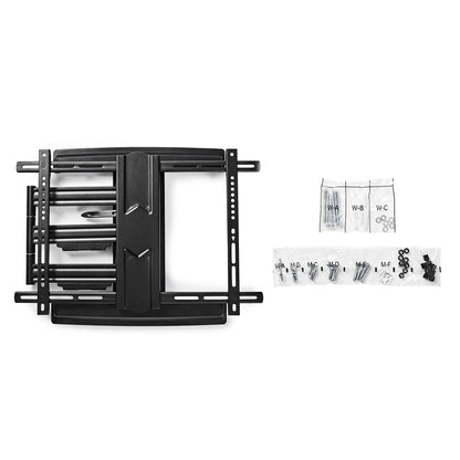 Nedis Full Motion TV Wall Mount | 37 - 80 " | Maximum supported screen weight: 50 kg | Tiltable | Rotatable | Minimum wall distance: 70 mm | Maximum wall distance: 650 mm | 3 Pivot point(s) | Steel | Black