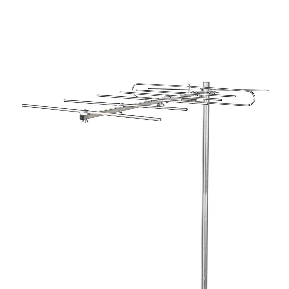 Nedis Outdoor Antenna | VHF | Reception range: ≥50 km | Gain: 13 dB | 75 Ohm | Antenna length: 1348 mm | Aluminium