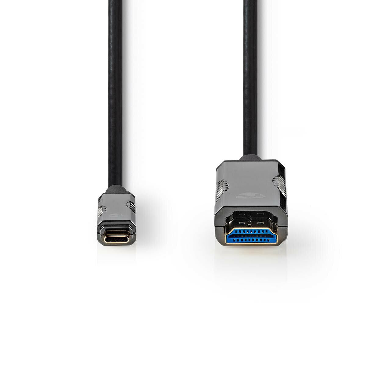 Nedis Active Optical USB Cable | USB-C™ Male | HDMI™ Connector | 18 Gbps | 5.00 m | Round | PVC | Black | Gift Box