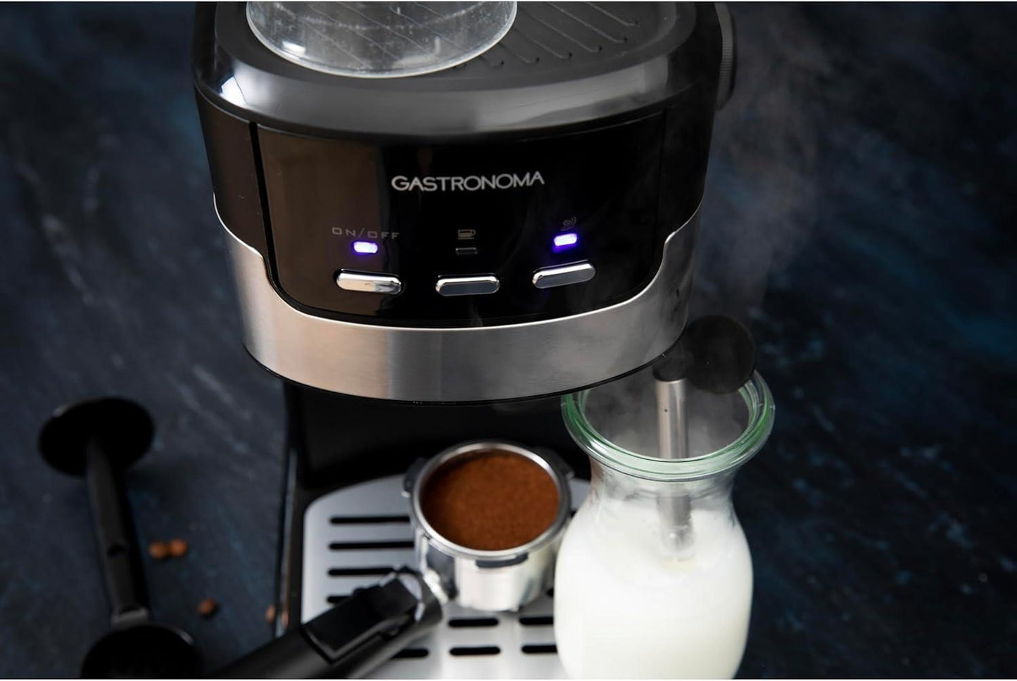 Gastronoma 18110002 | Espresso Coffee Maker 15 bar 1100W | Black / Stainless Steel
