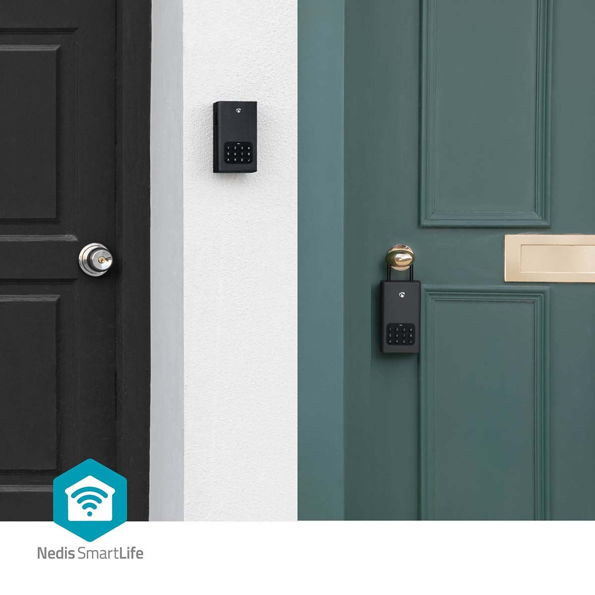 Nedis SmartLife Key Box | Key Safe | Bluetooth® | Outdoor | Key Lock | IPX5 | Black