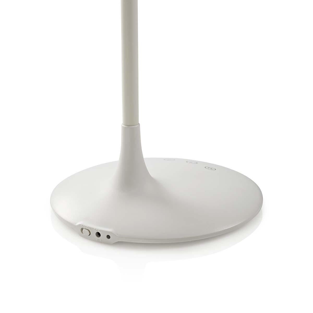 Nedis LED Desk Lamp | Dimmable | 280 lm | Rechargeable | Touch Function | White