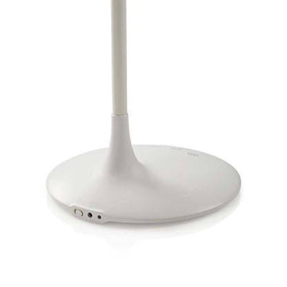 Nedis LED Desk Lamp | Dimmable | 280 lm | Rechargeable | Touch Function | White