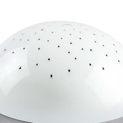 Alecto Starry Sky Nusery Projector | Adjustable Play Time | Voice Activated | Music & Light | White / Grey