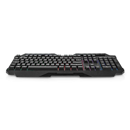 Nedis Wired Gaming Keyboard | USB Type-A | Membrane Keys | LED | AZERTY | FR Layout | USB Powered | Power cable length: 1.30 m | Multimedia
