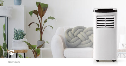 Nedis Mobile Air Conditioner | 7000 BTU | 60 m³ | 2-Speed | Remote control | Shut-off timer | White